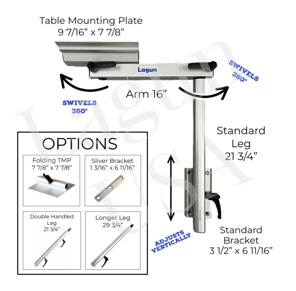 Camper, RV, Boat and Van Table Leg Systems - The Original Lagun