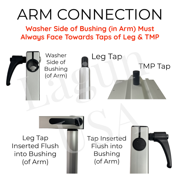 Standard Leg with Standard Bracket - Silver Color - Image 4